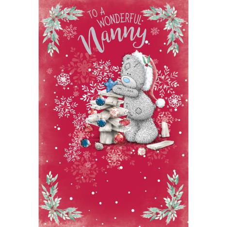 Wonderful Nanny Me to You Bear Christmas Card